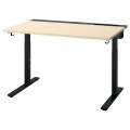 IKEA MITTZON письмовий стіл, okl береза / чорний, 120x80 см 29526040 295.260.40