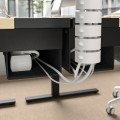 IKEA MITTZON стіл регульований, електрична береза / чорний шпон, 160x80 см 79530172 795.301.72