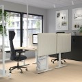 IKEA MITTZON письмовий стіл, береза / білий шпон, 140x60 см 29528039 | 295.280.39