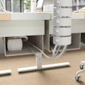 IKEA MITTZON стіл регульований, електрична береза / білий шпон, 140x80 см 19528619 195.286.19
