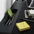 IKEA MITTZON письмовий стіл, ясеневий шпон чорна морилка / чорний, 140x60 см 29528044 | 295.280.44