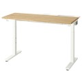 IKEA MITTZON письмовий стіл, дубовий шпон / білий, 120x60 см 09525862 | 095.258.62