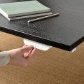 IKEA MITTZON стіл регульований, електричний ясеневий шпон чорна морилка / білий, 140x60 см 49528284 495.282.84