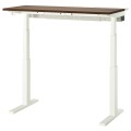 IKEA MITTZON стіл регульований, електричний горіх / білий, 120x60 см 39527416 395.274.16