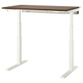 IKEA MITTZON стіл регульований, електричний горіх / білий, 120x80 см 59527929 595.279.29