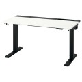 IKEA MITTZON стіл регульований, електричний білий / чорний, 120x60 см 09526116 095.261.16