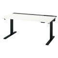 IKEA MITTZON стіл регульований, електричний білий / чорний, 140x80 см 69528551 695.285.51