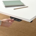 IKEA MITTZON стіл регульований, електричний білий / чорний, 160x80 см 29529883 295.298.83