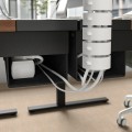 IKEA MITTZON письмовий стіл, горіх / чорний, 120x60 см 99526013 | 995.260.13