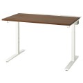 IKEA MITTZON письмовий стіл, горіх / білий, 120x80 см 89526103 895.261.03