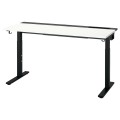 IKEA MITTZON письмовий стіл, білий / чорний, 140x60 см 99527946 | 995.279.46