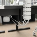 IKEA MITTZON письмовий стіл, білий / чорний, 140x60 см 99527946 | 995.279.46