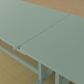 IKEA MITTZON складаний стіл на коліщатах, зелений, 140x70 см 80527951 805.279.51