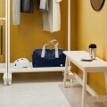 IKEA MITTZON карк з коліщ/штанг д/од/відкр пол, білий, 85x205 см 29513957 295.139.57
