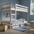 IKEA MYDAL МЮДАЛЬ Двоярусне ліжко, білий, 90x200 см 20467629 | 204.676.29