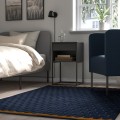 IKEA NÖVLING Килим з коротким ворсом, темно-синій / медово-коричневий, 128x195 см 20532979 205.329.79