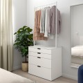 IKEA NORDLI НОРДЛІ Комод, 4 шухляди, білий, 80x192 cм 89336872 | 893.368.72
