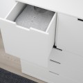 IKEA NORDLI НОРДЛІ Комод, 5 ящиків, білий, 80x122 cм 29276550 | 292.765.50