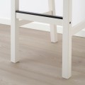 IKEA NORDVIKEN НОРДВІКЕН Табурет барний зі спинкою, білий, 75 см 60369113 | 603.691.13