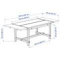 IKEA NORDVIKEN НОРДВІКЕН Розсувний стіл, морилка антик, 152/223x95 cм 80488544 | 804.885.44
