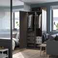 IKEA PAX ПАКС Каркас гардероба, темно-сірий, 50x58x201 см 50509128 505.091.28
