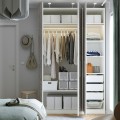 IKEA PAX / MISTUDDEN Комбінація шаф, білий/сірий візерунок, 150x60x236 см 29521066 295.210.66