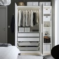 IKEA PAX / MISTUDDEN Комбінація шаф, білий/сірий візерунок, 150x60x201 см 39521179 395.211.79