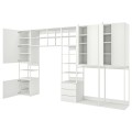 IKEA PLATSA ПЛАТСА Комбінація з 6 дверима / 3 ящиками, білий / Fonnes білий, 420x42x241 cм 59324385 | 593.243.85