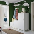 IKEA PLATSA ПЛАТСА Гардероб із 3 дверима, білий / Fonnes білий, 180x57x133 см 99436852 994.368.52
