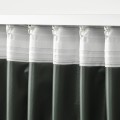 IKEA ROSENMANDEL Світлонепроникні штори, пара, темно-зелений, 135x300 см 70539068 705.390.68