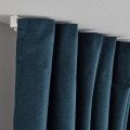IKEA ROSENMANDEL Світлонепроникні штори, 1 пара, темно-синій, 135x300 см 60539064 | 605.390.64