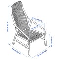 IKEA SALNÖ / GRYTTOM Крісло з подушкою, , 52x52/37x21 см 19534413 195.344.13