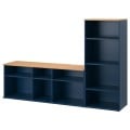 IKEA SKRUVBY Тумба під ТВ, чорно-синій, 216x38x140 см 89494606 | 894.946.06
