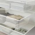 IKEA SKYTTA / BOAXEL гардероб із розсувними дверцятами, алюміній / дзеркало Аулі, 251x115x205 см 19562175 | 195.621.75