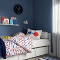IKEA SLÄKT СЛЕКТ Ліжко з рейковою основою, білий, 90x200 см 79227755 | 792.277.55