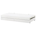IKEA SLÄKT СЛЕКТ Додаткове ліжко з відділом для зберігання, білий, 90x200 см 99239451 | 992.394.51