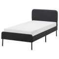 IKEA SLATTUM Ліжко з оббивкою, Vissle темно-сірий, 90x200 см 80571251 805.712.51
