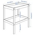 IKEA SNIGLAR СНІГЛАР Пеленальний стіл, бук / білий, 72x53 см 20045205 | 200.452.05
