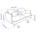 IKEA SÖDERHAMN СОДЕРХЕМН 3-місний диван, Gransel натуральний 59442157 | 594.421.57