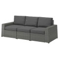 IKEA SOLLERÖN СОЛЕРОН 3-місний модульний диван, для вулиці, темно-сірий / Frösön / Duvholmen темно-сірий, 223x82x88 cм 99287772 | 992.877.72