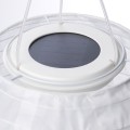 IKEA SOLVINDEN Сонячний підвісний світильник. СВІТЛОДІОДНИЙ, для вулиці / сфера білий, 22 см 00513670 | 005.136.70