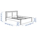 IKEA SONGESAND СОНГЕСАНД Набір меблів для спальні 4 шт, білий, 160x200 см 19483395 | 194.833.95