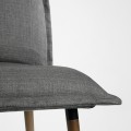 IKEA MÖRBYLÅNGA / KLINTEN Стіл та 4 стільці, дубовий шпон коричнева морилка / Kilanda темно-сірий, 145 см 59505885 595.058.85