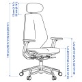 IKEA STYRSPEL Крісло ігрове / робоче, фіолетовий / чорний 20522027 205.220.27