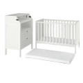IKEA SUNDVIK СУНДВІК Набір дитячих меблів, 3 предмети, білий 69415846 | 694.158.46