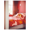 IKEA SVARTKLINT Підковдра та наволочка, світло-рожевий / темно-рожевий, 150x200/50x60 см 60541024 605.410.24