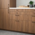IKEA TISTORP Фронтальна панель посудомийної машини, коричневий горіх, 45x80 см 80558508 | 805.585.08
