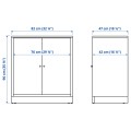 IKEA TONSTAD Шафа / двері, дубовий шпон, 82x47x90 см 00489236 004.892.36