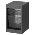 IKEA TROFAST ТРУФАСТ Комбінація для зберігання + контейнери, сірий / темно-сірий, 34x44x56 см 09515071 095.150.71