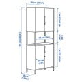 IKEA TROTTEN ТРОТТЕН Шафа / двері, білий, 70x35x173 см 30474766 | 304.747.66